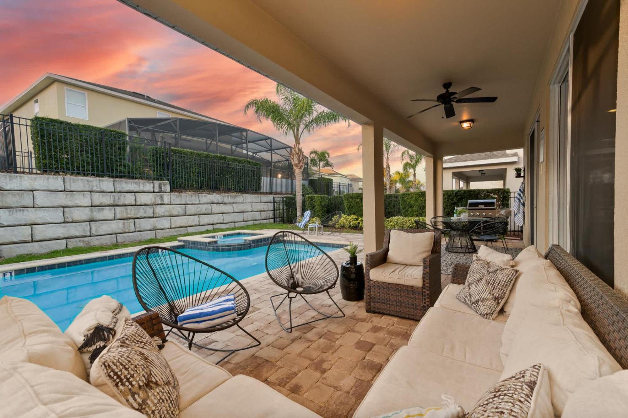 Private Heated Pool Billiard Lounge 6mi To Orlando